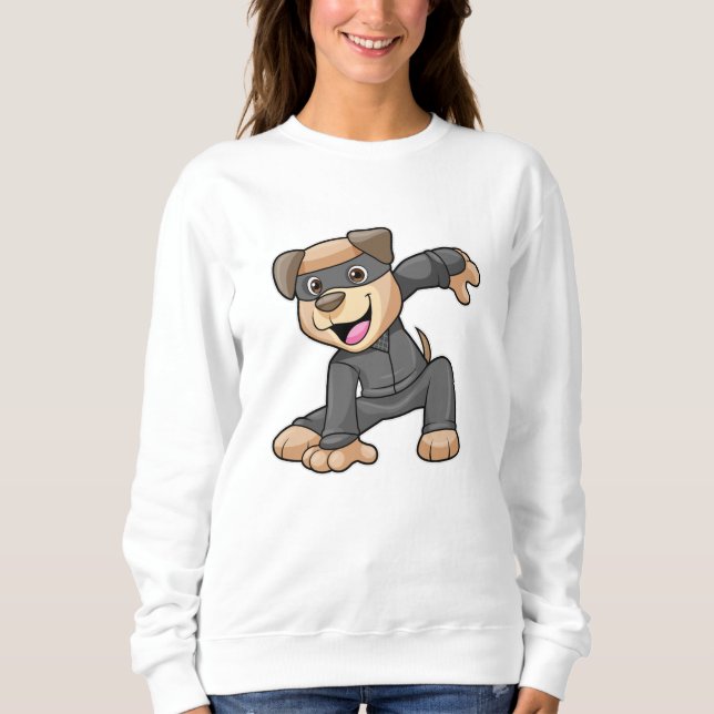 Camiseta Cachorro na fantasia de Ninja (Frente)