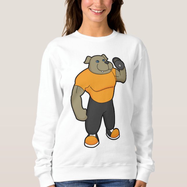 Camiseta Cachorro na Malhação com Dumbbell (Frente)