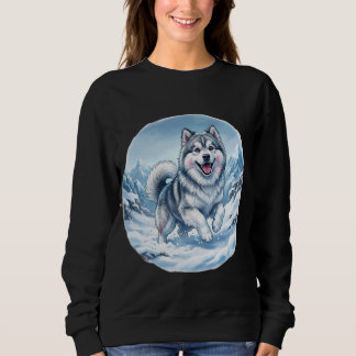 Camiseta Cachorro na Montanha de Inverno na Estampa do Peit