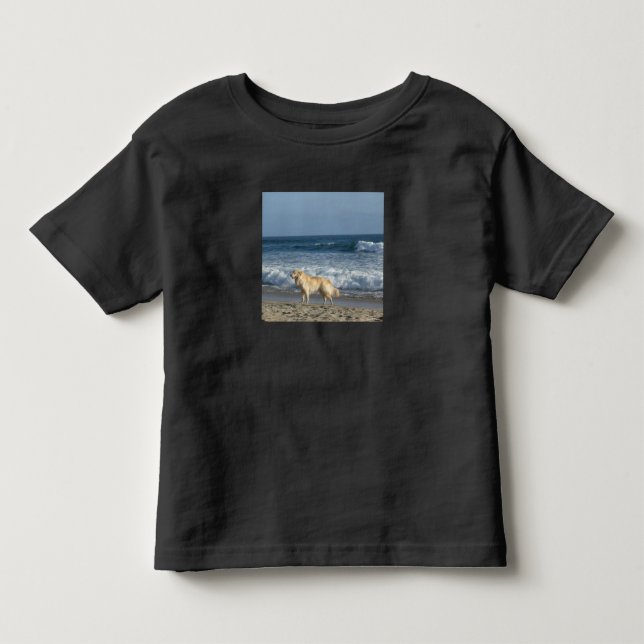Camiseta Cachorro Na Praia (Frente)