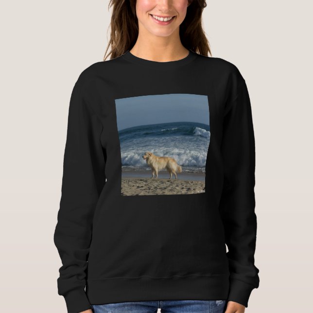 Camiseta Cachorro Na Praia (Frente)