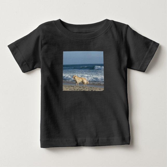 Camiseta Cachorro Na Praia (Frente)