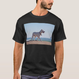 Camiseta Cachorro na praia