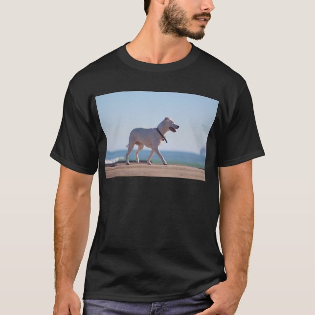 Camiseta Cachorro na praia (Frente)