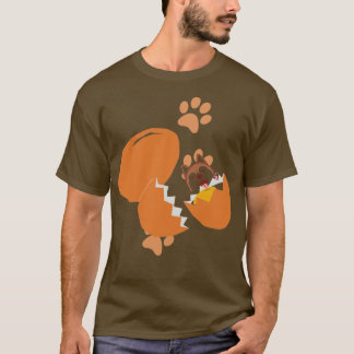 Camiseta Cachorro na rouco de ovos