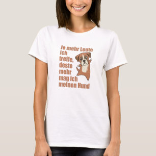 Camiseta Cachorro Não gosta de Pessoas, Cachorros Bonitos