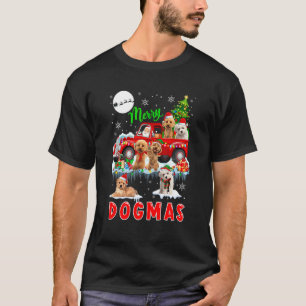 Camiseta Cachorro Natal Feliz Papai Noel Carregando Maltipo