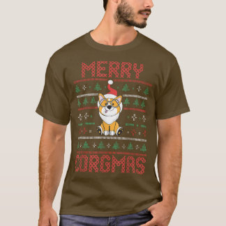 Camiseta Cachorro Natal LoverCorgi ProprietárioMerry Corgma