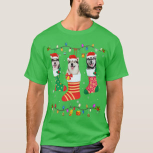 Camiseta Cachorro Natal Luz Três Cachorros Roucos No Natal 