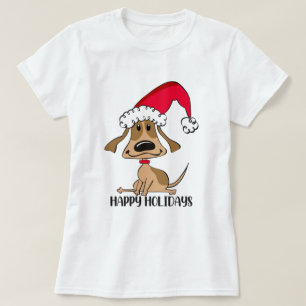 Camiseta Cachorro Natalino Festivo
