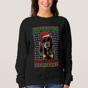 Camiseta Cachorro Negro e Cachorro de Ferro Feliz Natal