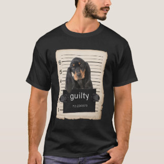 Camiseta Cachorro Negro E Cachorro De Ferro Tan