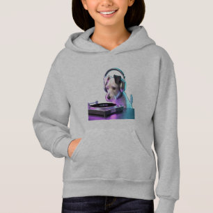 Camiseta Cachorro Nipper Moderno DJ - Amante de Música em E