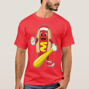 Camiseta Cachorro no Baseball com Baco-Beisebol