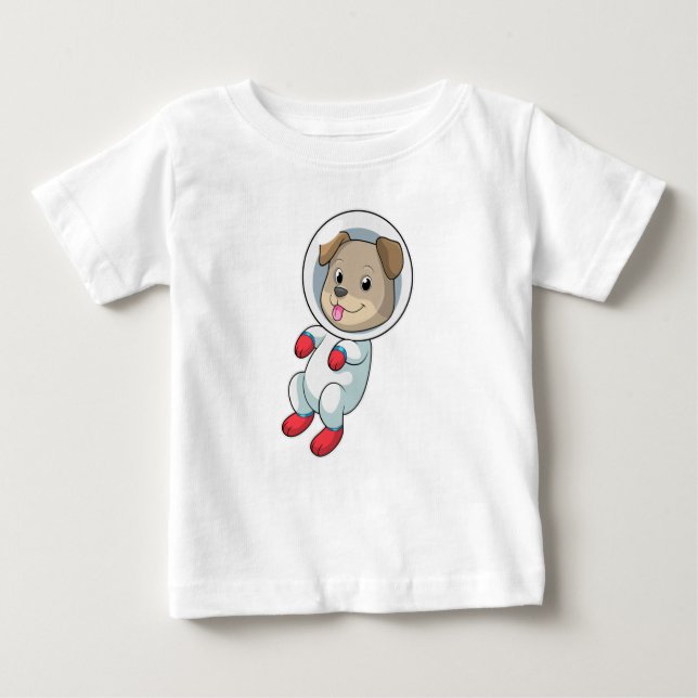 Camiseta Cachorro no espaço em naipe (Frente)