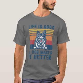 Camiseta Cachorro Norueguês Elkhound Oferece Pai Engraçado 