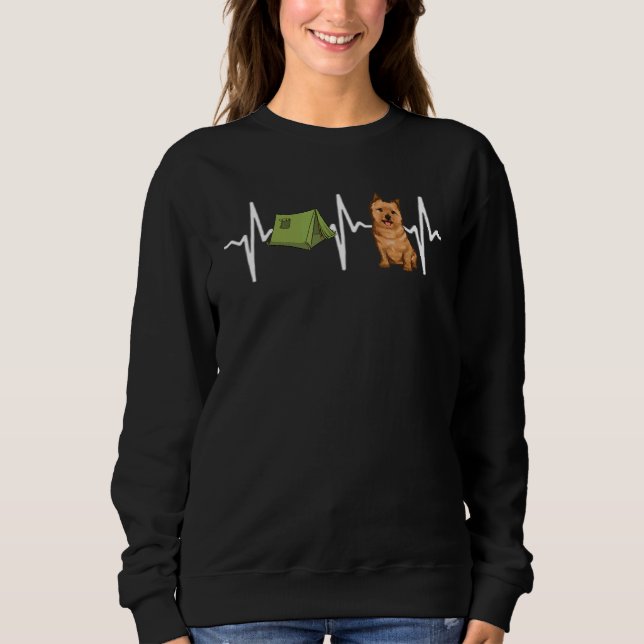 Camiseta Cachorro Norwich Terrier Heartbeat (Frente)