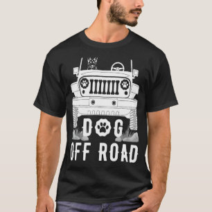 Camiseta Cachorro Off Road Pastor Alemão Andando Em Um Carr