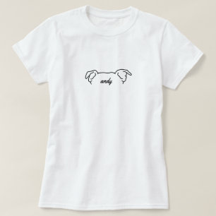 Camiseta Cachorro Orelha Personalizado Mãe