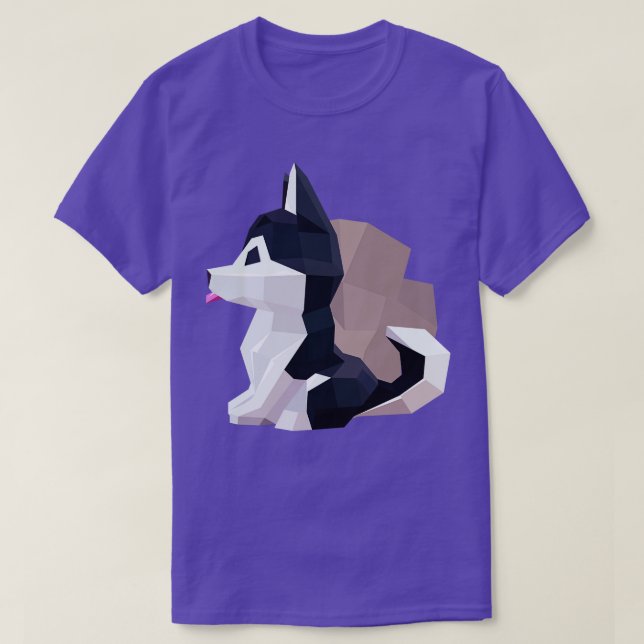 Camiseta Cachorro Origami (Frente do Design)
