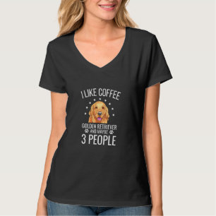 Camiseta Cachorro-Ouro Engraçado, Cachorro-Café, Cachorro-T