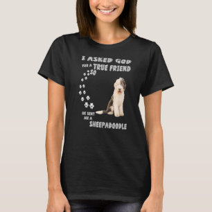 Camiseta Cachorro Ovino Citado Mãe Pai Sheepdogpoo Bonita E