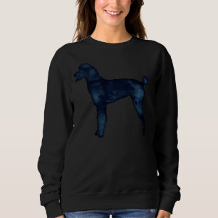 Camiseta Cachorro Padrão Raça Silhueta Preto Indigo