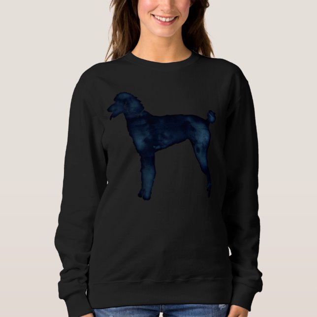 Camiseta Cachorro Padrão Raça Silhueta Preto Indigo (Frente)