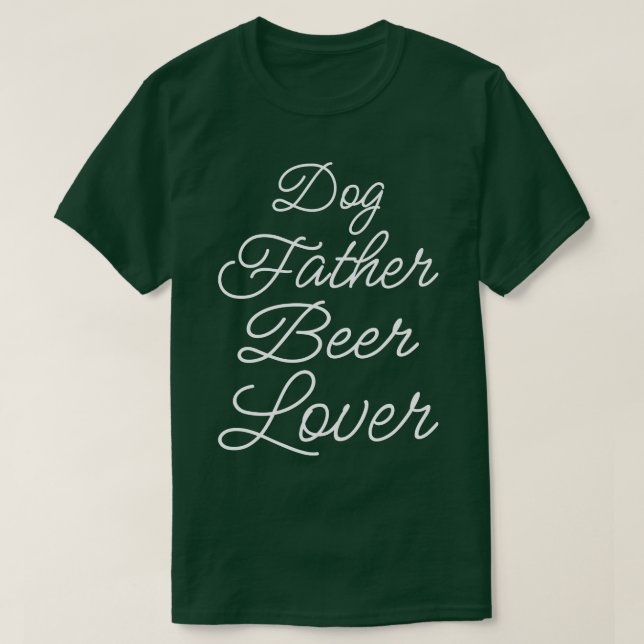 Camiseta Cachorro Padre Beer Lover II (Frente do Design)