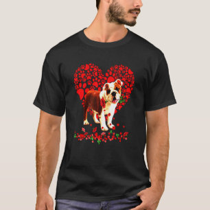 Camiseta Cachorro Pai de Cachorro Inglês Bulldog Mãe