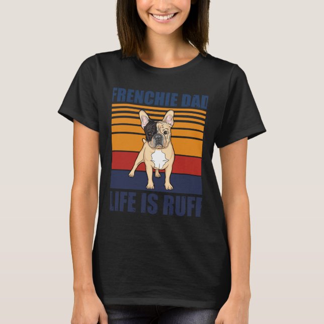 Camiseta Cachorro-Pai francês Cute Frenchie (Frente)