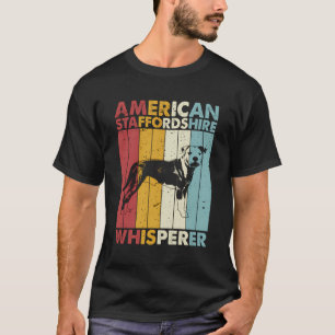 Camiseta Cachorro Pai Whisperer - Vintage American Stafford
