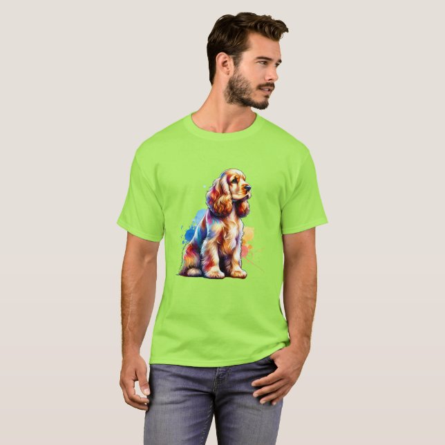 Camiseta Cachorro Paniel Cocker (Frente Completa)