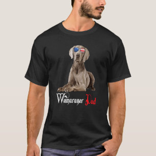 Camiseta Cachorro Papagaio Pai Weimaraner