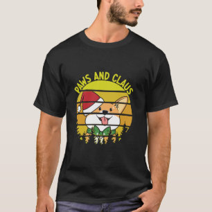 Camiseta Cachorro Papai noel Feliz Corgmas Puppy Xmas Dia d