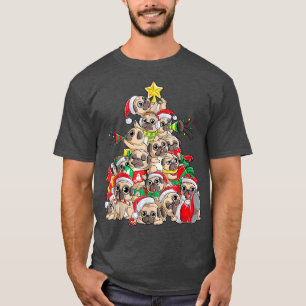 Camiseta Cachorro Papai noel Pug Natal Xmas176