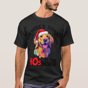 Camiseta Cachorro papai noel Retriever Ouro Há alguns Hos N