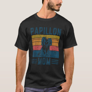 Camiseta Cachorro Papillon Mãe Vintage Papillon Mãe