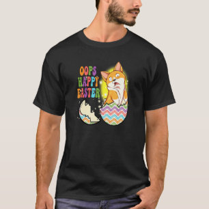 Camiseta Cachorro Páscoa Feliz Coelho Ovo Coelho Corgi