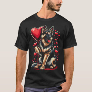 Camiseta Cachorro Pastor Alemão Dia dos Namorados Dono Vale