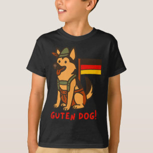 Camiseta Cachorro Pastor Alemão Divertido Festival de Cerve