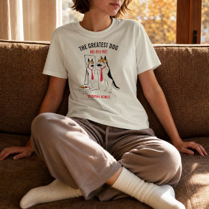 Camiseta Cachorro Pastor Alemão Engraçado Melhor Cachorro H