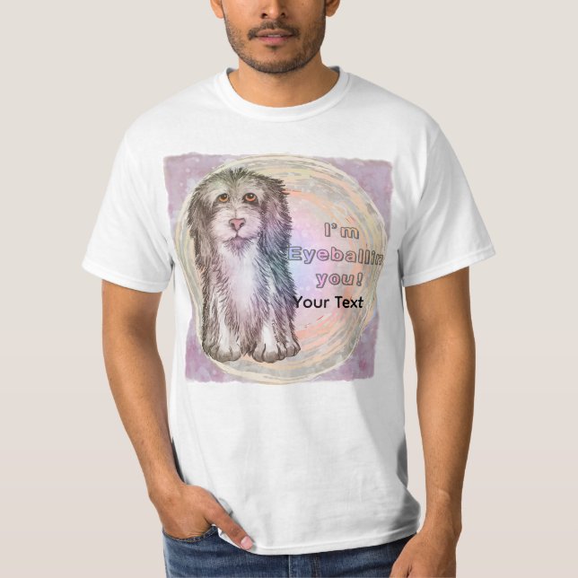Camiseta Cachorro Pastor Olhando Para Você (Frente)