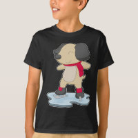 Cachorro Patinação no gelo Patins de gelo