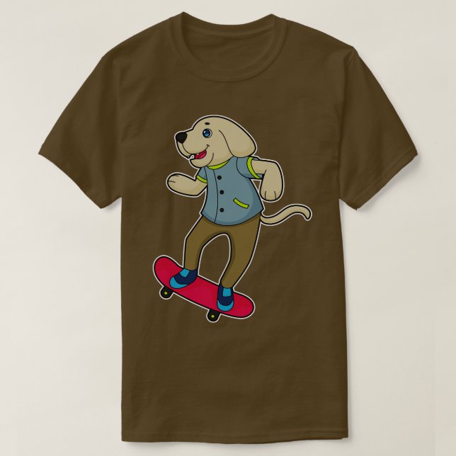 Camiseta Cachorro Patinador 1 (Frente do Design)