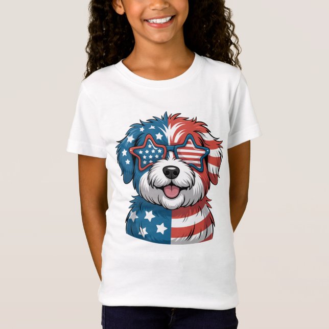 Camiseta Cachorro Patriota (Frente)