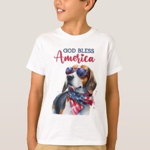 Camiseta Cachorro Patriota-Beagle
