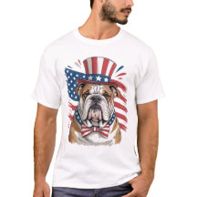 Cachorro Patriótico Bulldog