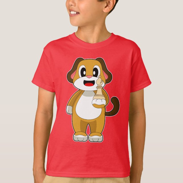 Camiseta Cachorro Peito Bishop Chess (Frente)