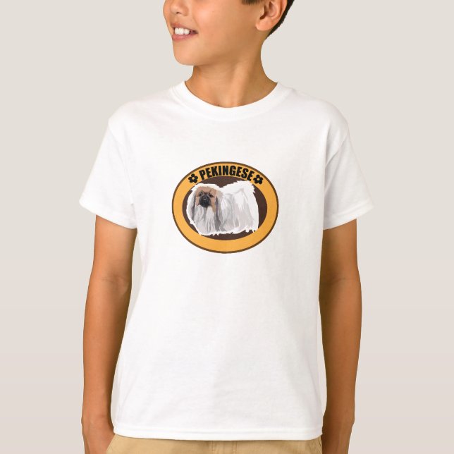 Camiseta Cachorro pekingês (Frente)